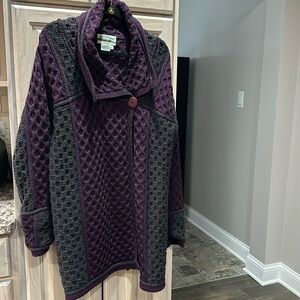 Aran Crafts Cardigan Sweater Wool